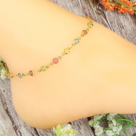 "Dainty Anklet for Women – Elegant Everyday Jewelry & Perfect Gift | MLCRC1676 - Picture 3 of 10